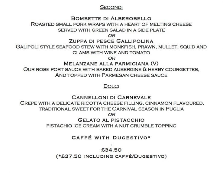 Puglia Ristorante Bottom Menu JPG