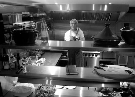 Simon in his kitchen at Hathersage Social Club